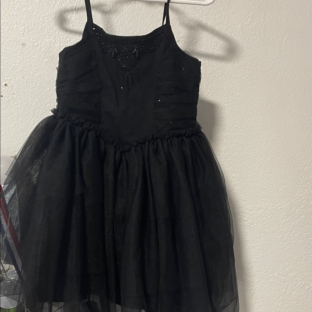 Cotton On Black Dress with Beaded Accents
